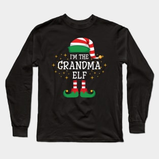 I'm The Grandma Elf Matching Family Christmas Pajama Long Sleeve T-Shirt